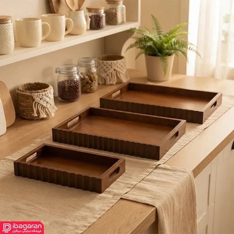 سینی تمام چوب بدنه دالبری ایندو وود