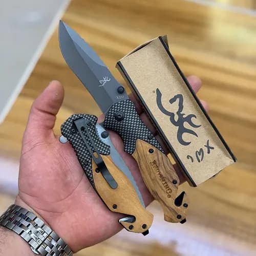 چاقوی جیبی کارتر دار برونینگ BROWNING مدل X50