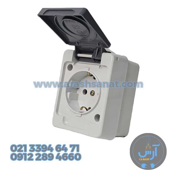 پریز ارت دار بارانی پارت الکتریک مدل 132