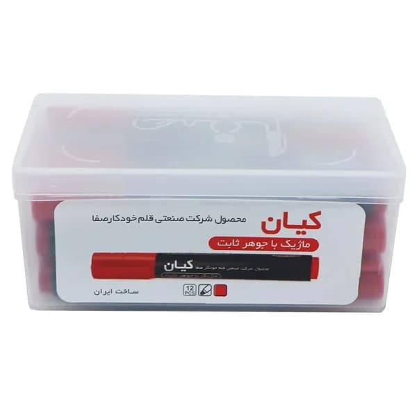ماژیک معمولی کیان نوک گرد بسته 12 عددی — تصویر ۵