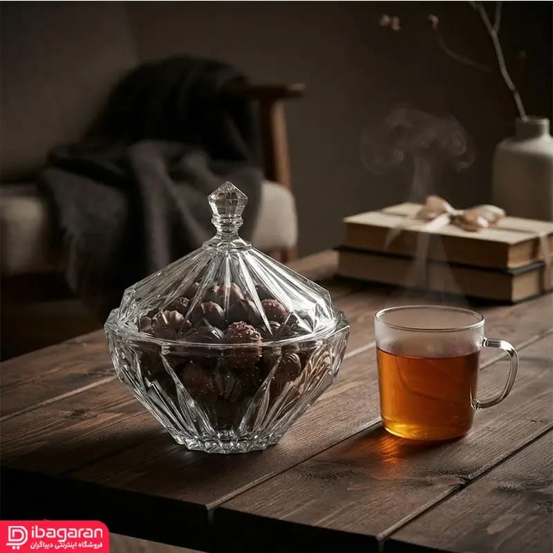 شکلات خوری بلور مدل مودنا کادویی — تصویر ۶