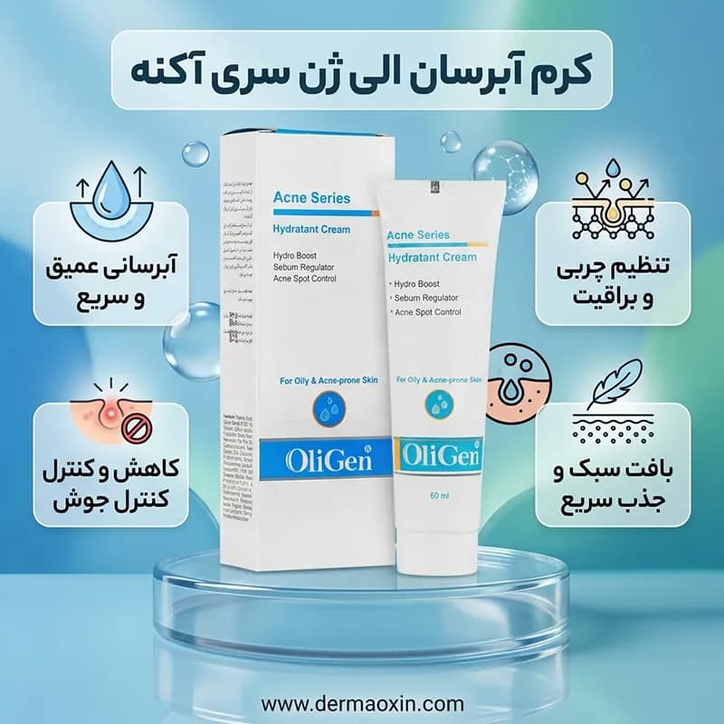 کرم آبرسان پوست چرب و جوش دار الی ژن — تصویر ۴
