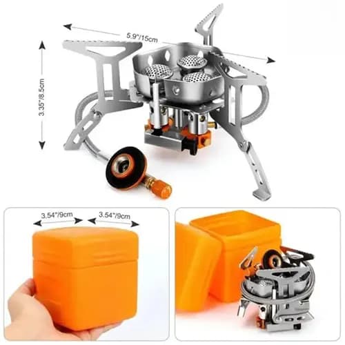 سرشعله شلنگدار ۳ شعله کمپسور | Campsor 3-Burner Hose Stove — تصویر ۷