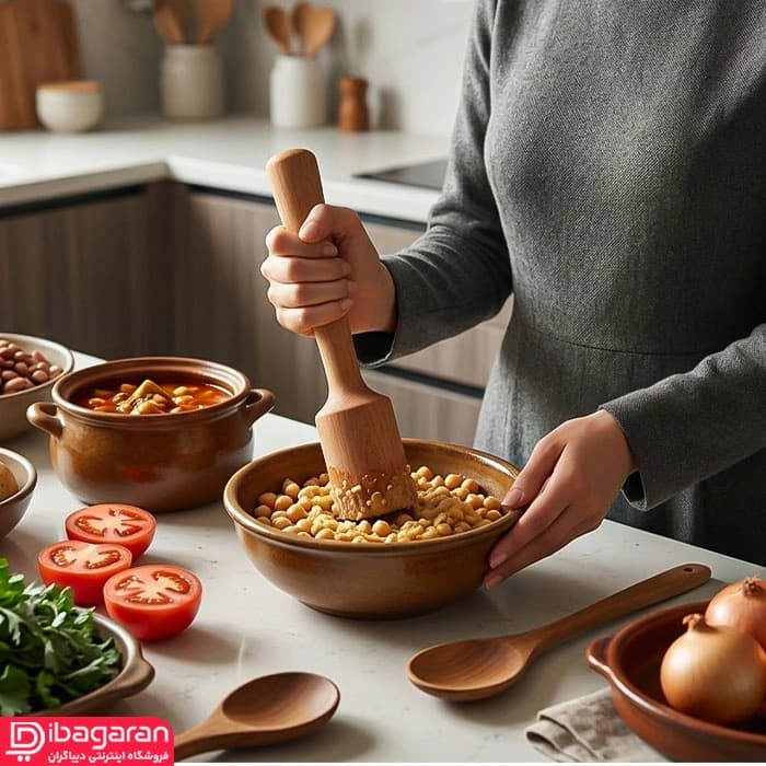 گوشت کوب چوبی راش ریور — تصویر ۸
