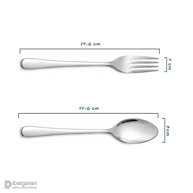 ست 12 پارچه قاشق و چنگال استیل ریور مدل 8344 — تصویر ۲