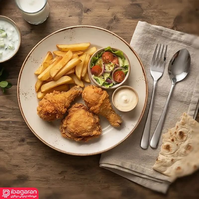 ست 12 پارچه قاشق و چنگال استیل ریور مدل 8341