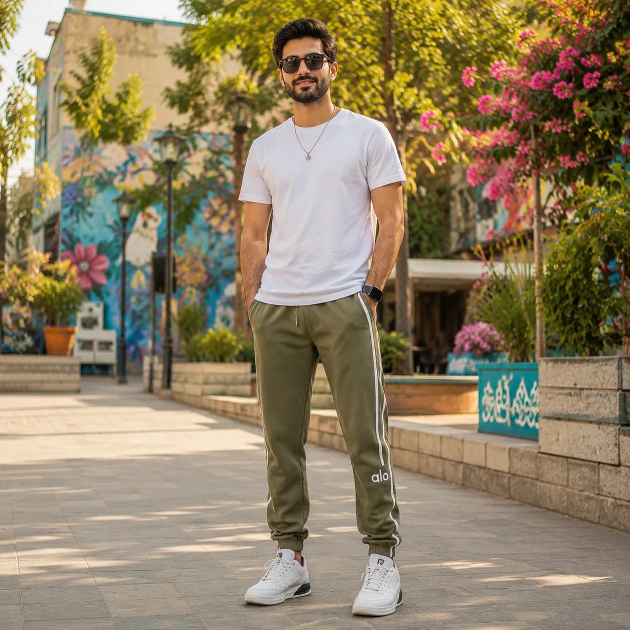 شلوار بنگال دمپا کش مردانه مدل alo در 3 رنگ — تصویر ۵