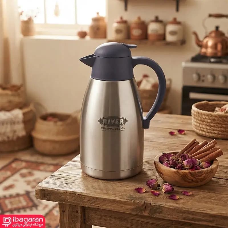 فلاسک استیل دوجداره 2 لیتر ریور — تصویر ۵