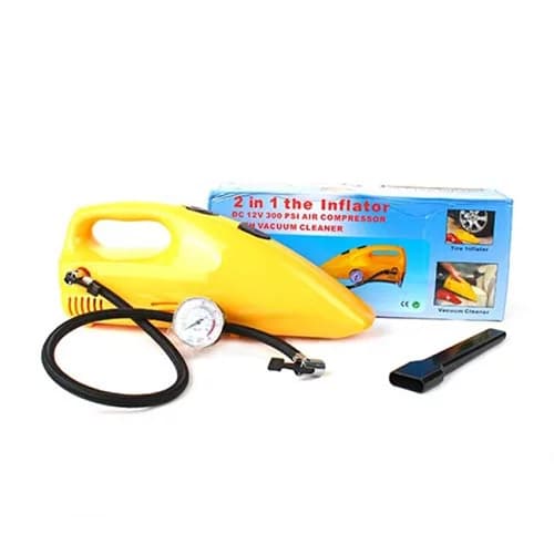 جارو و پمپ باد فندکی خودرو INFLATOR مدل 7020 — تصویر ۵