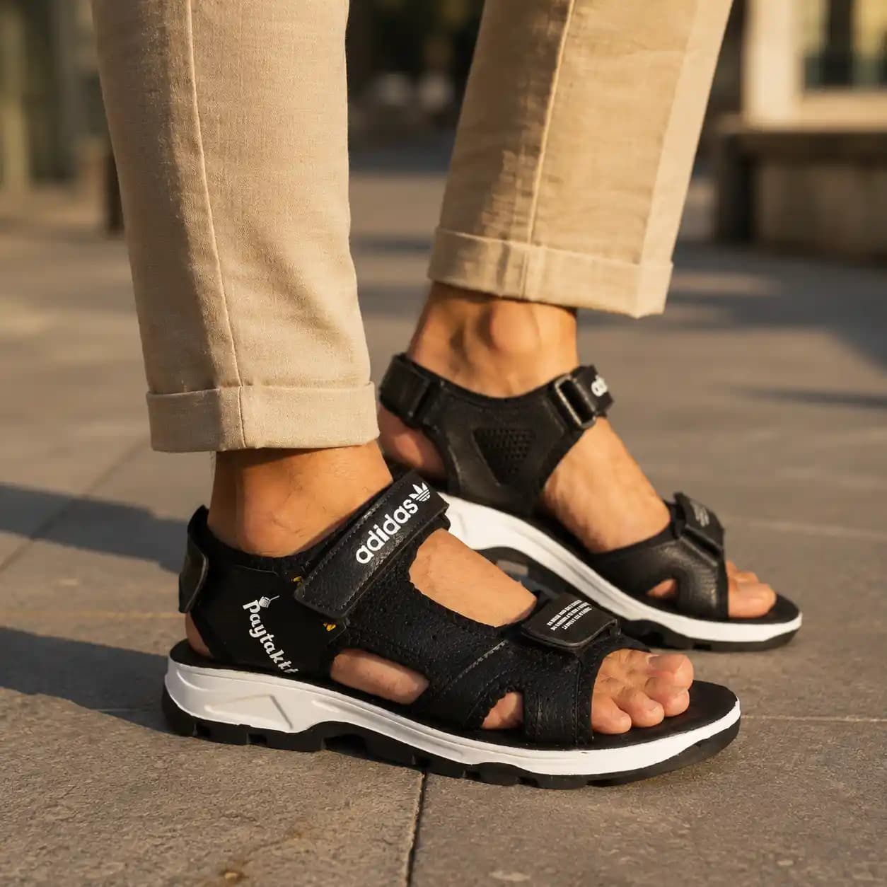 کفش صندل مردانه مدل Adidas-مشکی — تصویر ۱۰