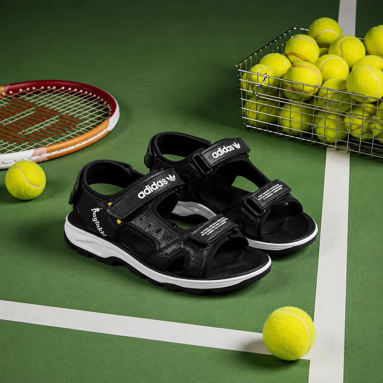 کفش صندل مردانه مدل Adidas-مشکی — تصویر ۷