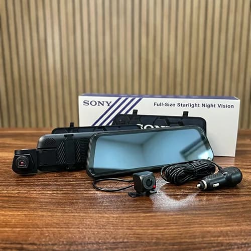 دوربین ثبت وقایع آینه‌ای 4 لنزه WiFi وای فای دار سونی SONY