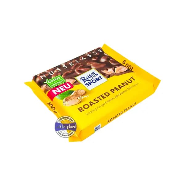 شکلات ریتر اسپورت بادام زمینی بو داده 100 گرمی — تصویر ۲