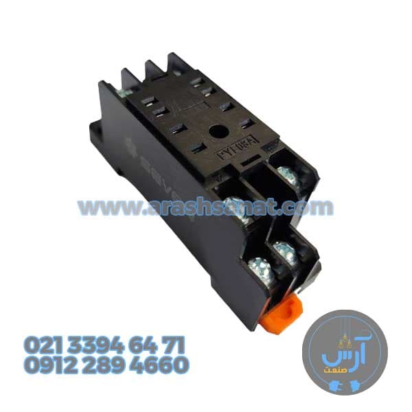 سوکت 8 پایه مناسب رله کتابی سون الکتریک مدل PYF08A