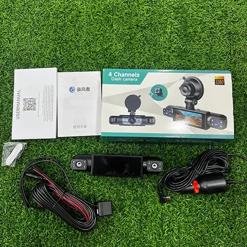 دوربین ثبت وقایع خودرو 4 لنزه بلک باکس مدل 4channels dash cam — تصویر ۴