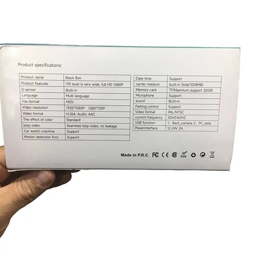 دوربین ثبت وقایع خودرو 4 لنزه بلک باکس مدل 4channels dash cam — تصویر ۵