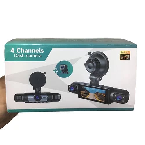 دوربین ثبت وقایع خودرو 4 لنزه بلک باکس مدل 4channels dash cam — تصویر ۲