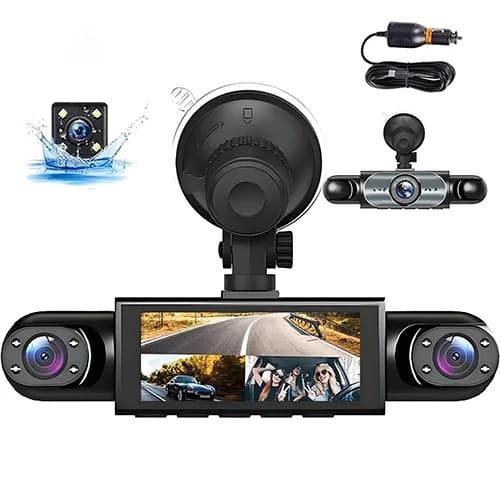 دوربین ثبت وقایع خودرو 4 لنزه بلک باکس مدل 4channels dash cam
