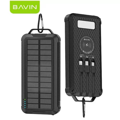 پاور بانک خورشیدی باوین ظرفیت 10000 میلیآمپر مدل BAVIN Y-PC1117