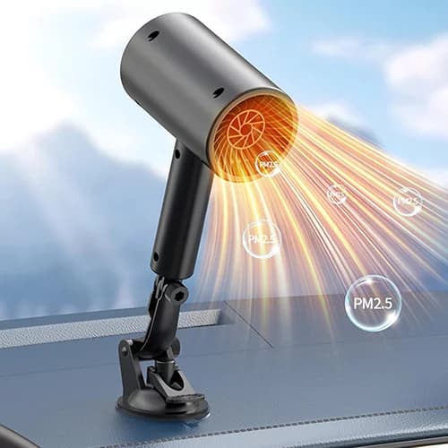 فن و بخاری فندکی خودرو 12 ولت 150 وات مدل GB-8008 — تصویر ۴