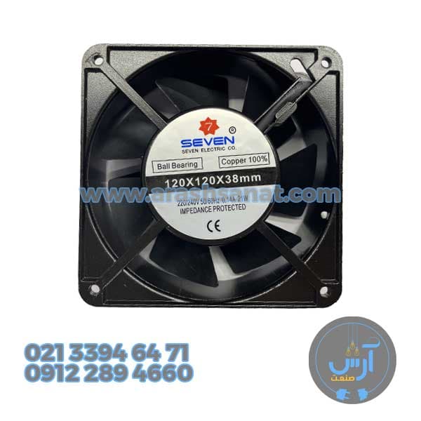 فن 12×12 بلبرینگی هفت پره سون الکتریک