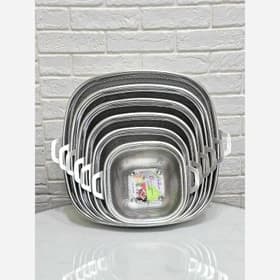 آبکش یونیک 6 پارچه لبه دار مربع | Unique Germany 6pcs — تصویر ۴