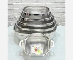 آبکش یونیک 6 پارچه لبه دار مربع | Unique Germany 6pcs