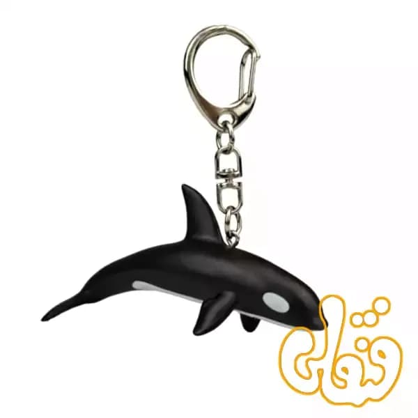 آویز کلید نهنگ قاتل موجو Orca Keychain 387604 — تصویر ۳