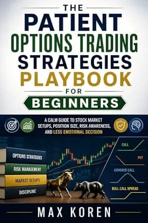 و دانلود نسخه کامل کتاب زبان اصلی The Patient Options Trading Strategies Playbook For Beginners: A Calm Guide to Stock Market Setups, Position Size, Risk Awareness, and Less Emotional Decision (I