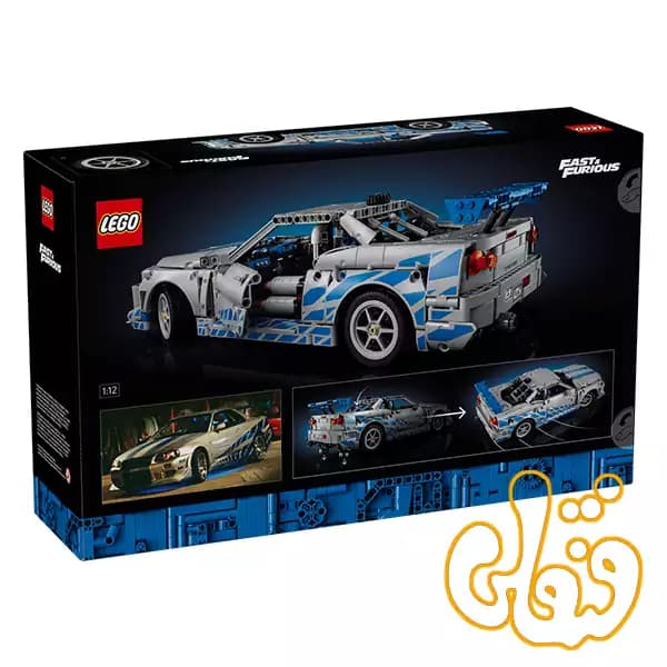 ساختنی لگو تکنیک سریع و خشن ماشین نیسان اسکایلاین جیتیآر 2 Fast 2 Furious Nissan Skyline GT-R (R34) 42210 — تصویر ۷