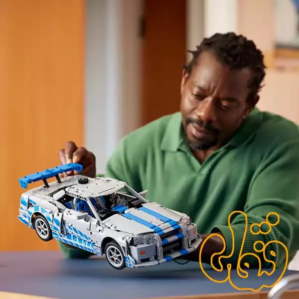 ساختنی لگو تکنیک سریع و خشن ماشین نیسان اسکایلاین جیتیآر 2 Fast 2 Furious Nissan Skyline GT-R (R34) 42210 — تصویر ۶