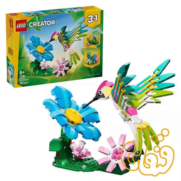 ساختنی لگو کریتور مرغ مگسخوار رنگارنگ Colorful Hummingbird 31384