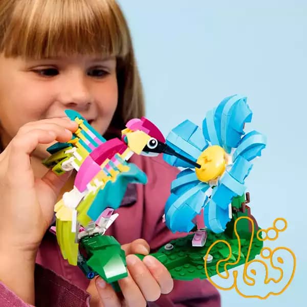ساختنی لگو کریتور مرغ مگسخوار رنگارنگ Colorful Hummingbird 31384 — تصویر ۶
