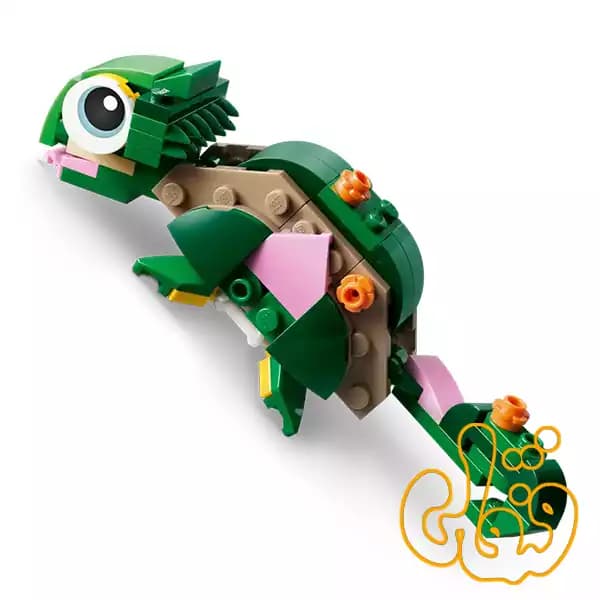 ساختنی لگو کریتور لاک‌پشت با گل نیلوفر آبی Turtle with a WaterLily 31377 — تصویر ۴