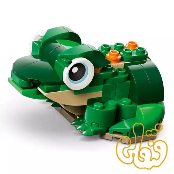 ساختنی لگو کریتور لاک‌پشت با گل نیلوفر آبی Turtle with a WaterLily 31377 — تصویر ۳