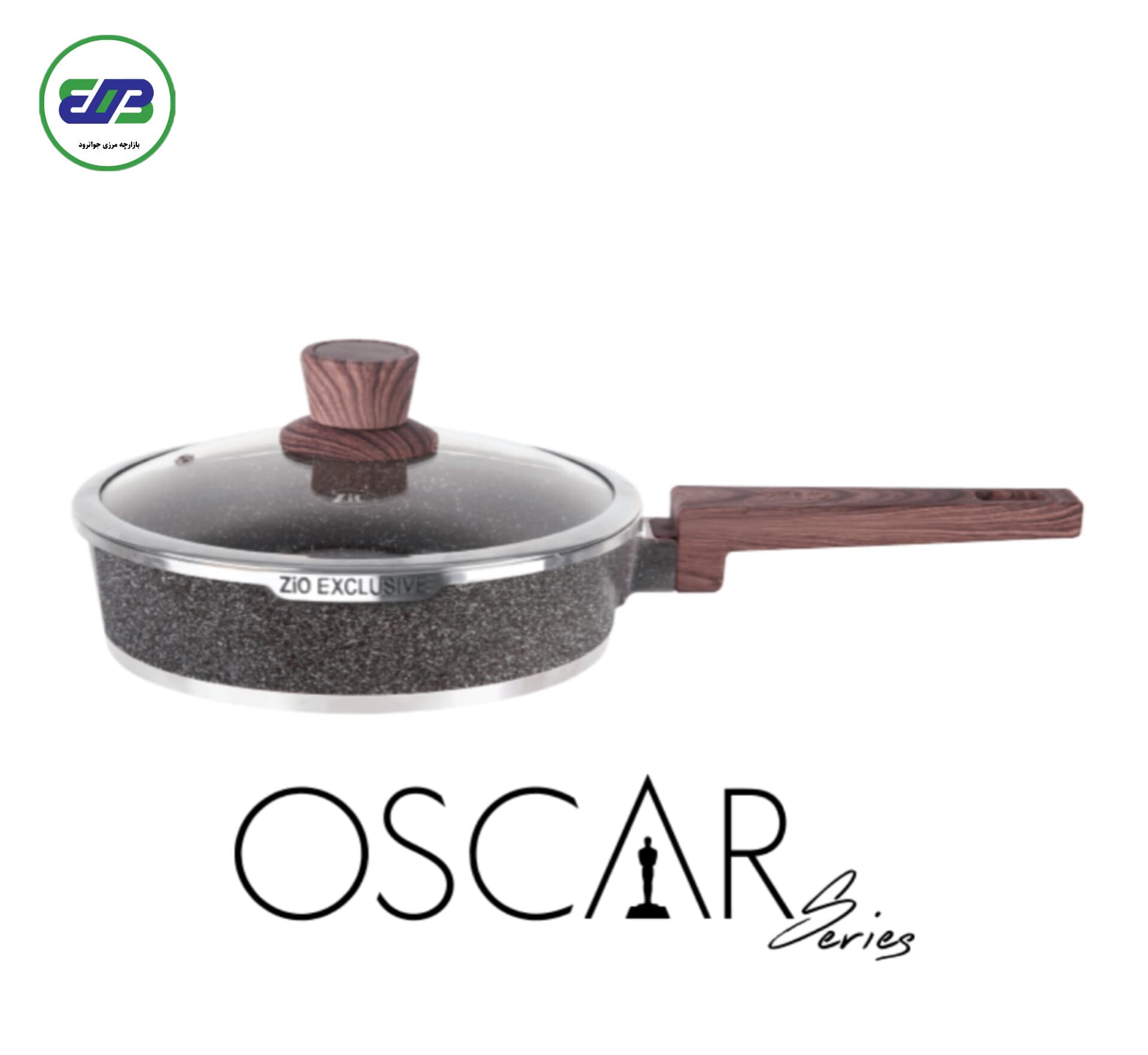 تابه گرانیتی زیو تک دسته سایز 26cm مدل اسکار | ZIO TURKEY Z-8204-26