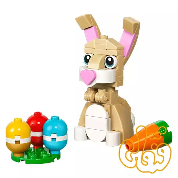ساختنی لگو پولی‌بگ کریتور خرگوش ناز عید پاک Cute Easter Bunny 30716 — تصویر ۲