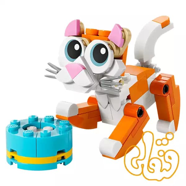 ساختنی لگو پولی‌بگ کریتور گربه نارنجی Orange Cat 30714 — تصویر ۲