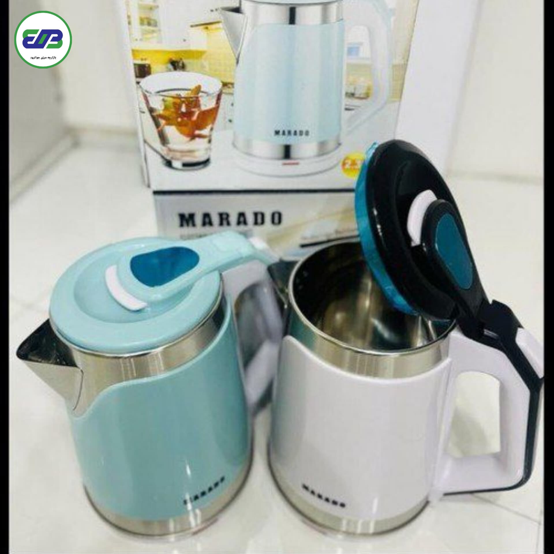 کتری برقی داخل استیل ۲/۳ لیتری مارادو مدل | MARADO MA-6820 2/۳L — تصویر ۲