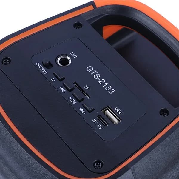 اسپیکر بلوتوثی گریت نایس GTS-2133 + میکروفون اصلی — تصویر ۶
