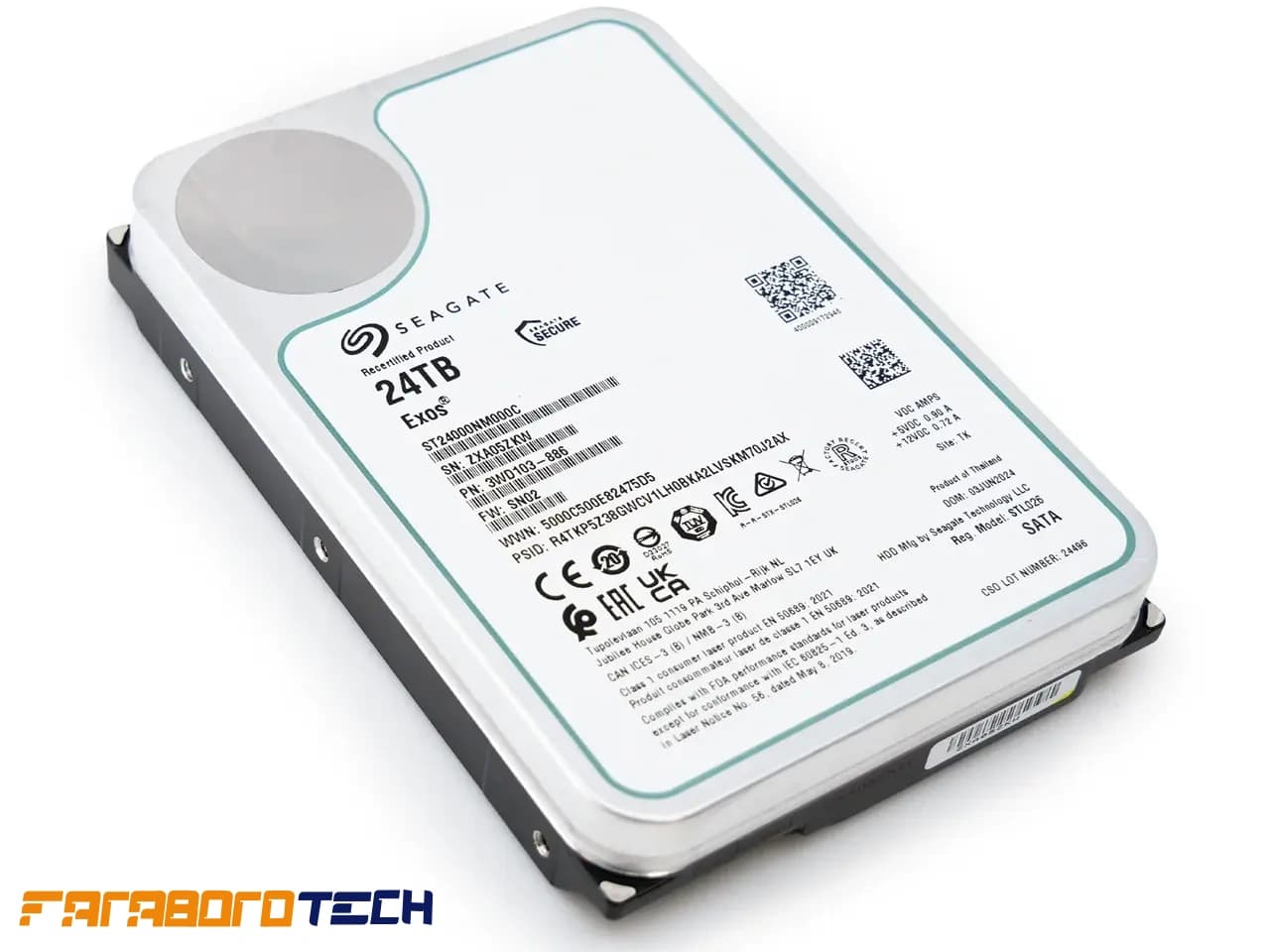 هارد اینترنال Recertified سیگیت سری Exos X22 مدل Seagate ST24000NM000C ظرفیت 24 ترابایت