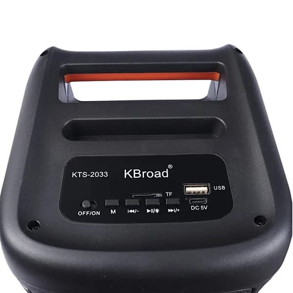 اسپیکر بلوتوثی کی برود KTS-2033 + میکروفون اصلی — تصویر ۲