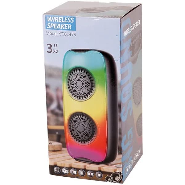 اسپیکر بلوتوثی رم و فلش خور KTX-1475 اصلی — تصویر ۵