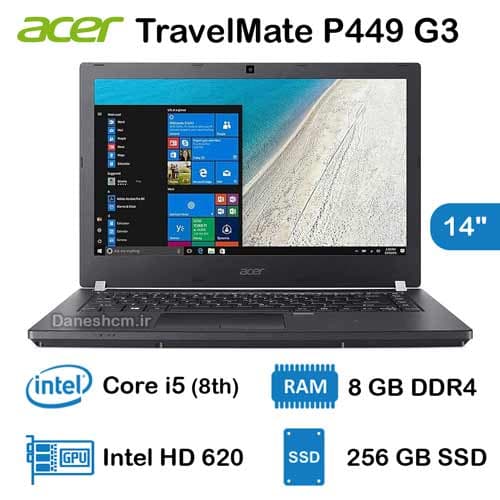 لپ تاپ استوک Acer TravelMate P449 G3 مدل Core i5 نسل 8