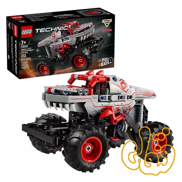 ساختنی لگو تکنیک ماشین عقب کش مانستر جم™ تاندرروآروس™ Monster Jam™ ThunderROARus™ 42200