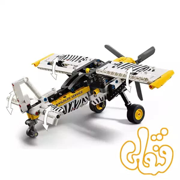 ساختنی لگو تکنیک هواپیما بوش Bush Plane 42198 — تصویر ۳