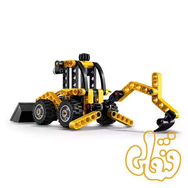 ساختنی لگو تکنیک لودر بکهو Backhoe Loader 42197 — تصویر ۴
