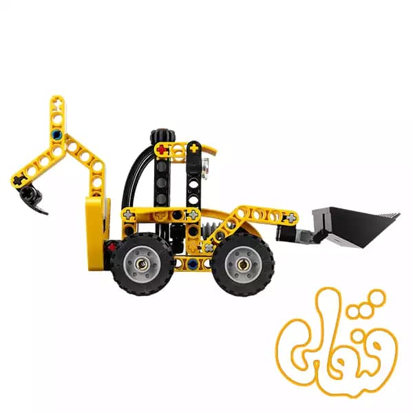 ساختنی لگو تکنیک لودر بکهو Backhoe Loader 42197 — تصویر ۳