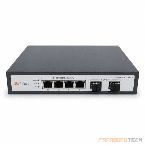 سوئیچ شبکه 4 پورت PoE گیگ جوینت مدل JN-402GS