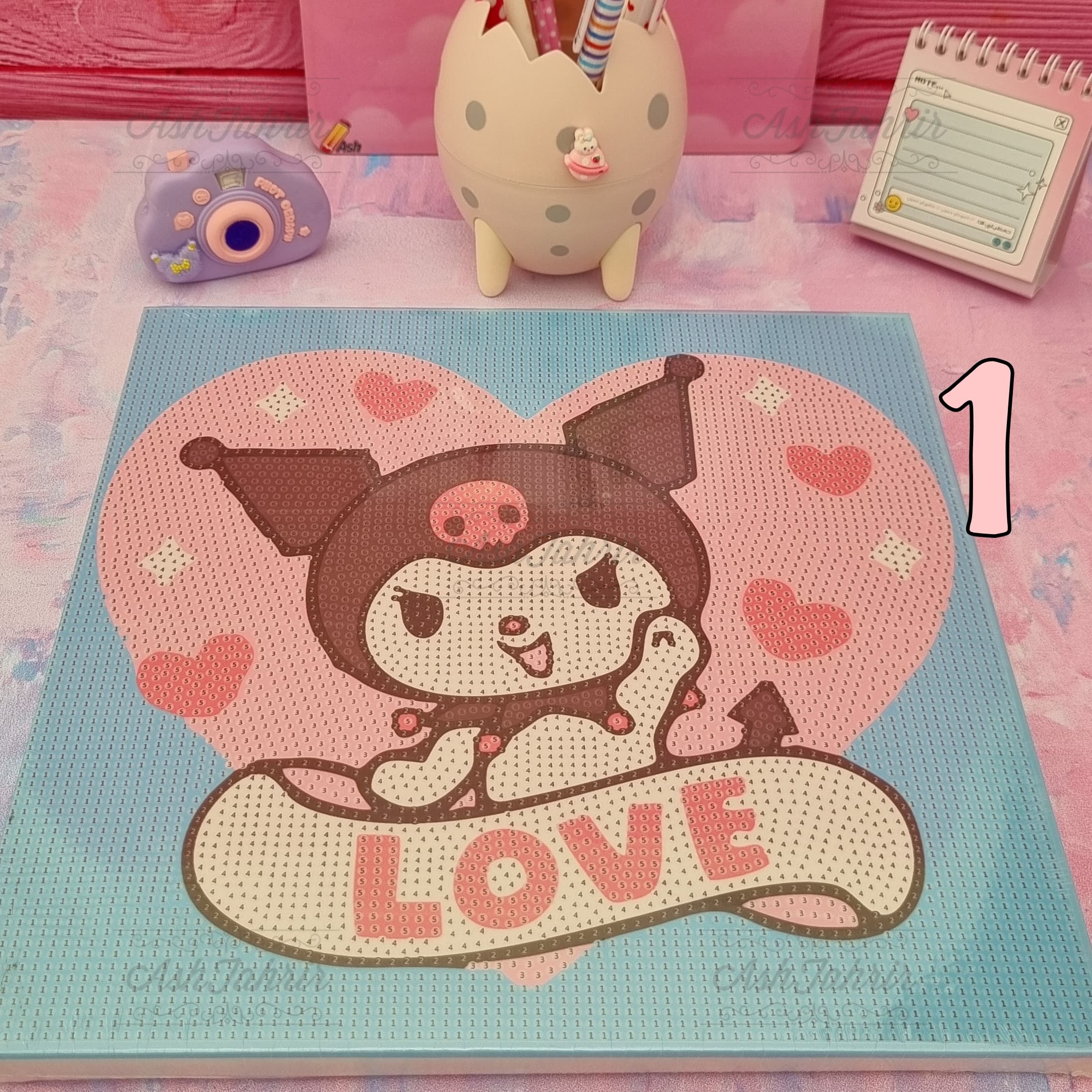 نقاشی الماسی کرومی و ملودی Kuromi & My Melody — تصویر ۲